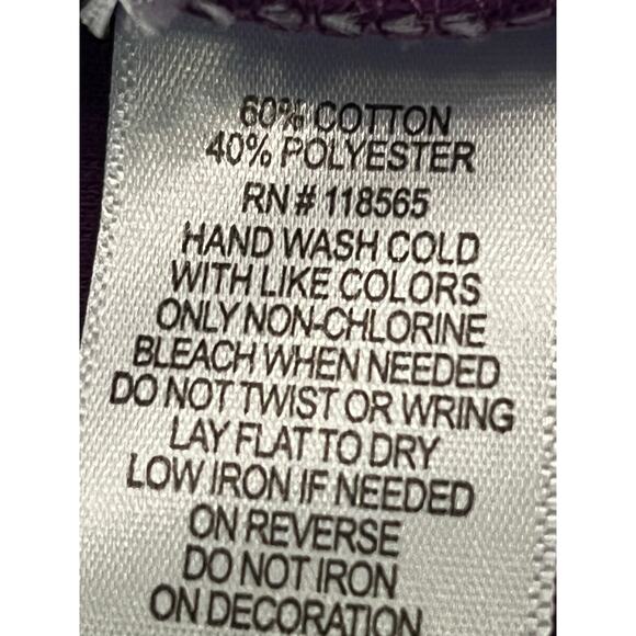 NWOT Quacker Factory Women’s 1X Purple Long Sleeve Open Front Cardigan Tank Set - Picture 4 of 7